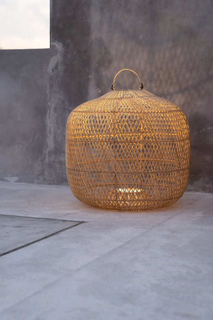 La Lampe Suspendue Batu Bolong - Naturel - M