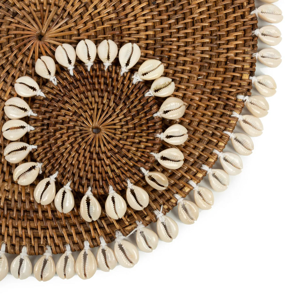 Le dessous de verre colonial en coquillage - Marron naturel