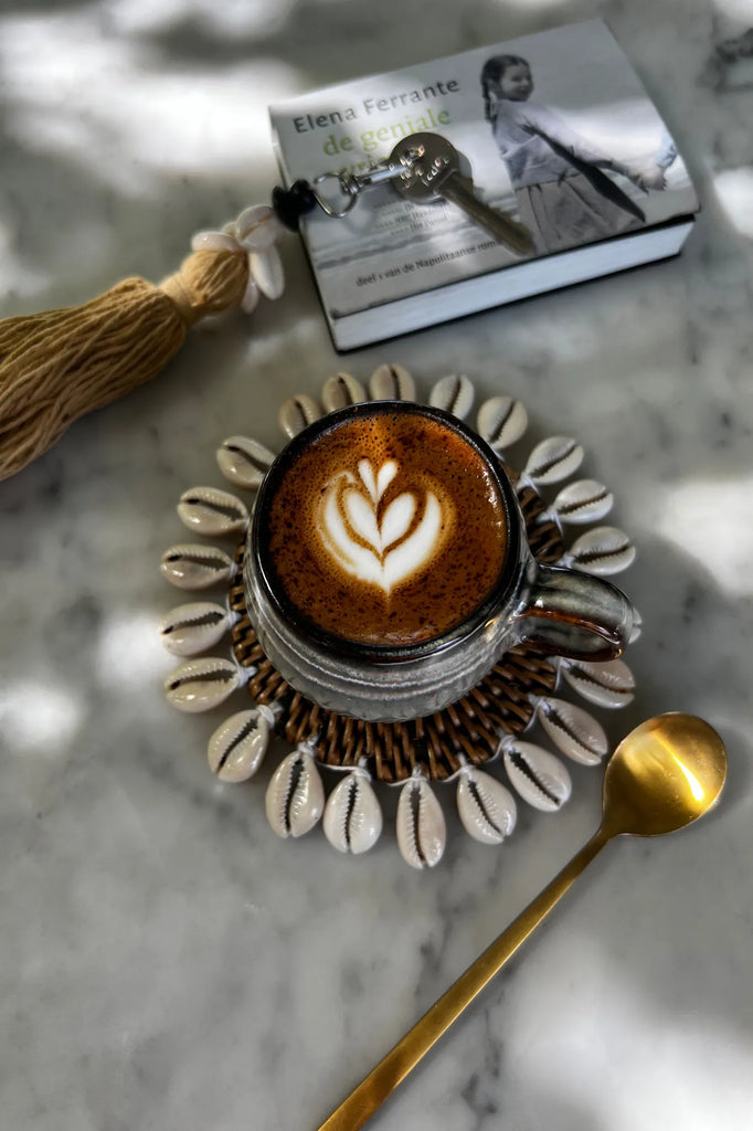 Le dessous de verre colonial en coquillage - Marron naturel