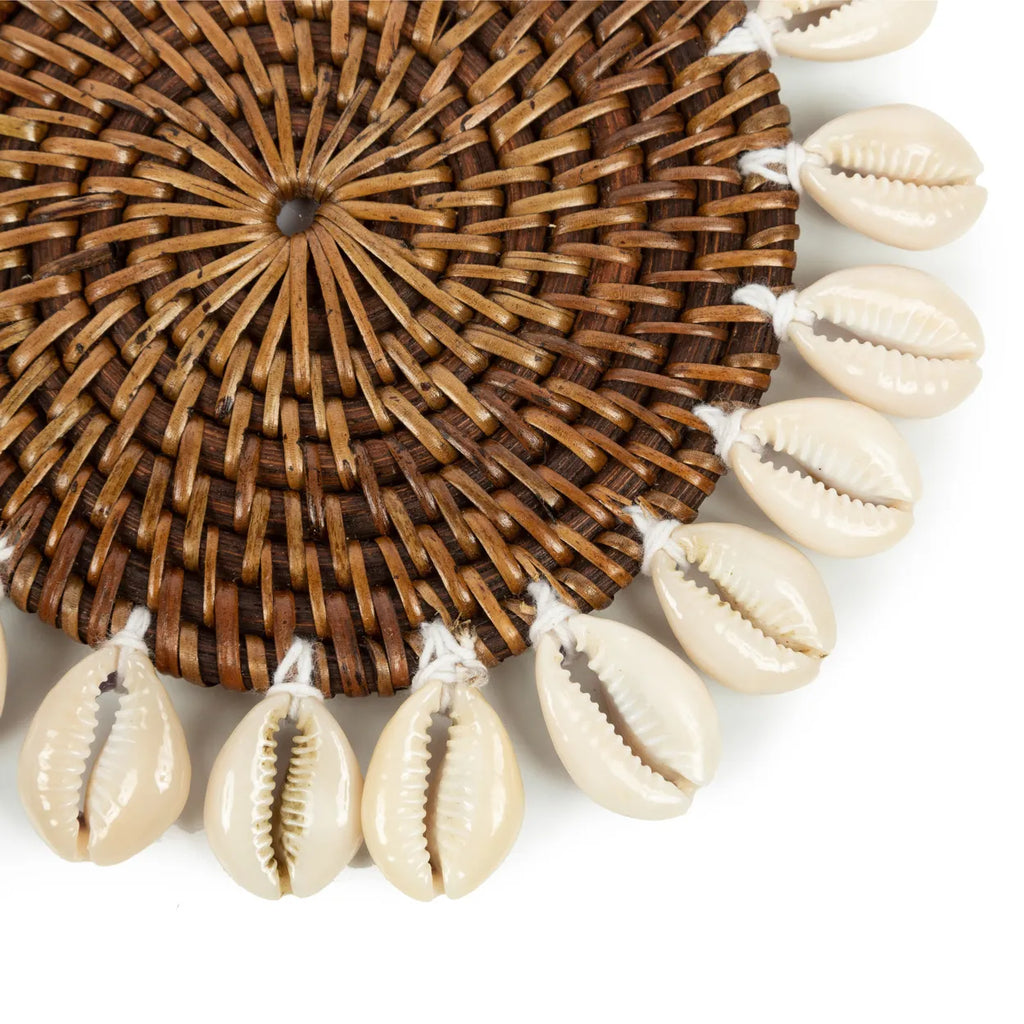 Le dessous de verre colonial en coquillage - Marron naturel