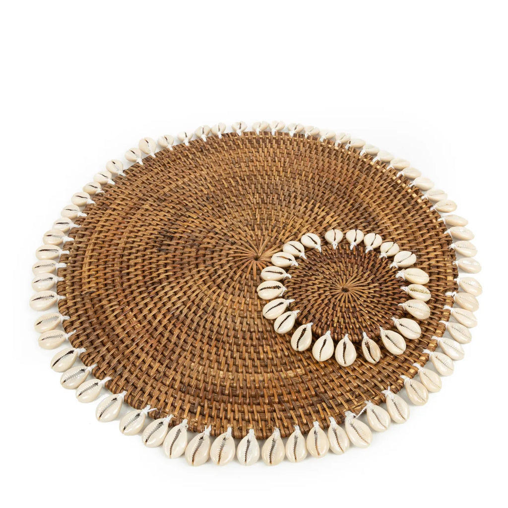 Le dessous de verre colonial en coquillage - Marron naturel