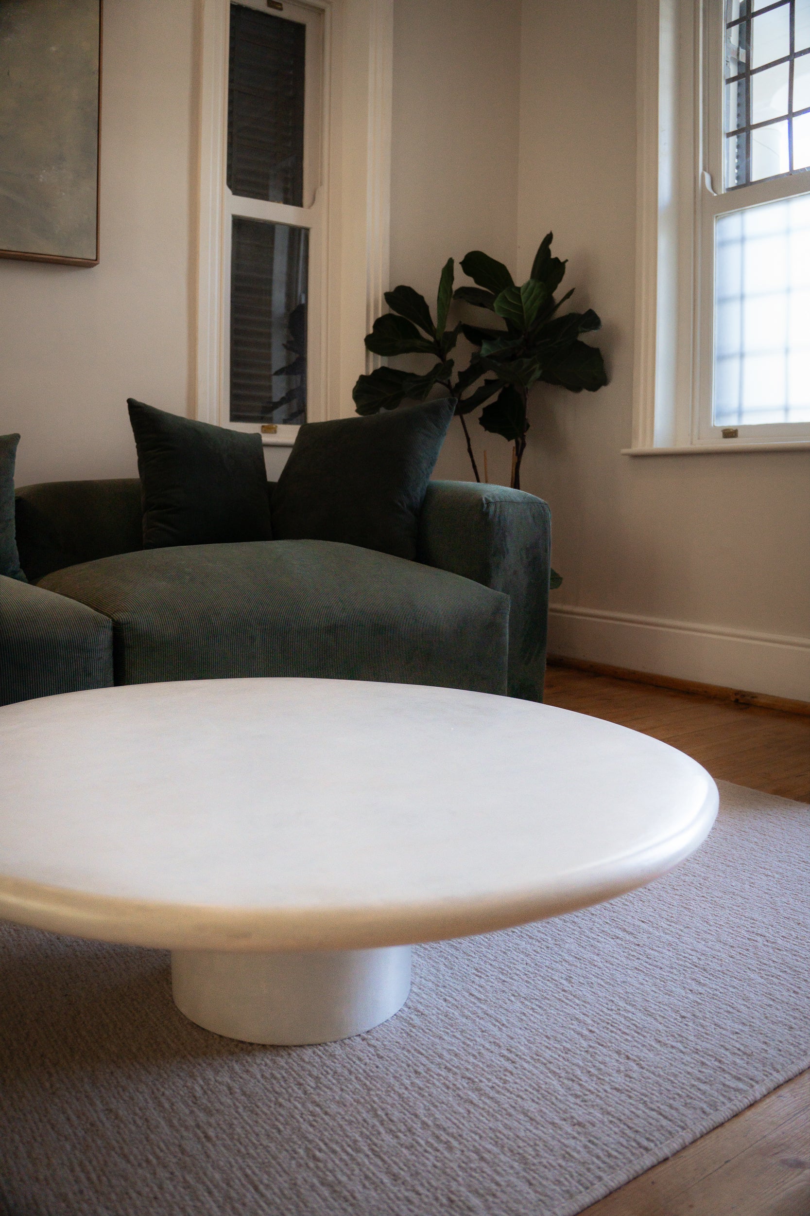 Microcement coffee table