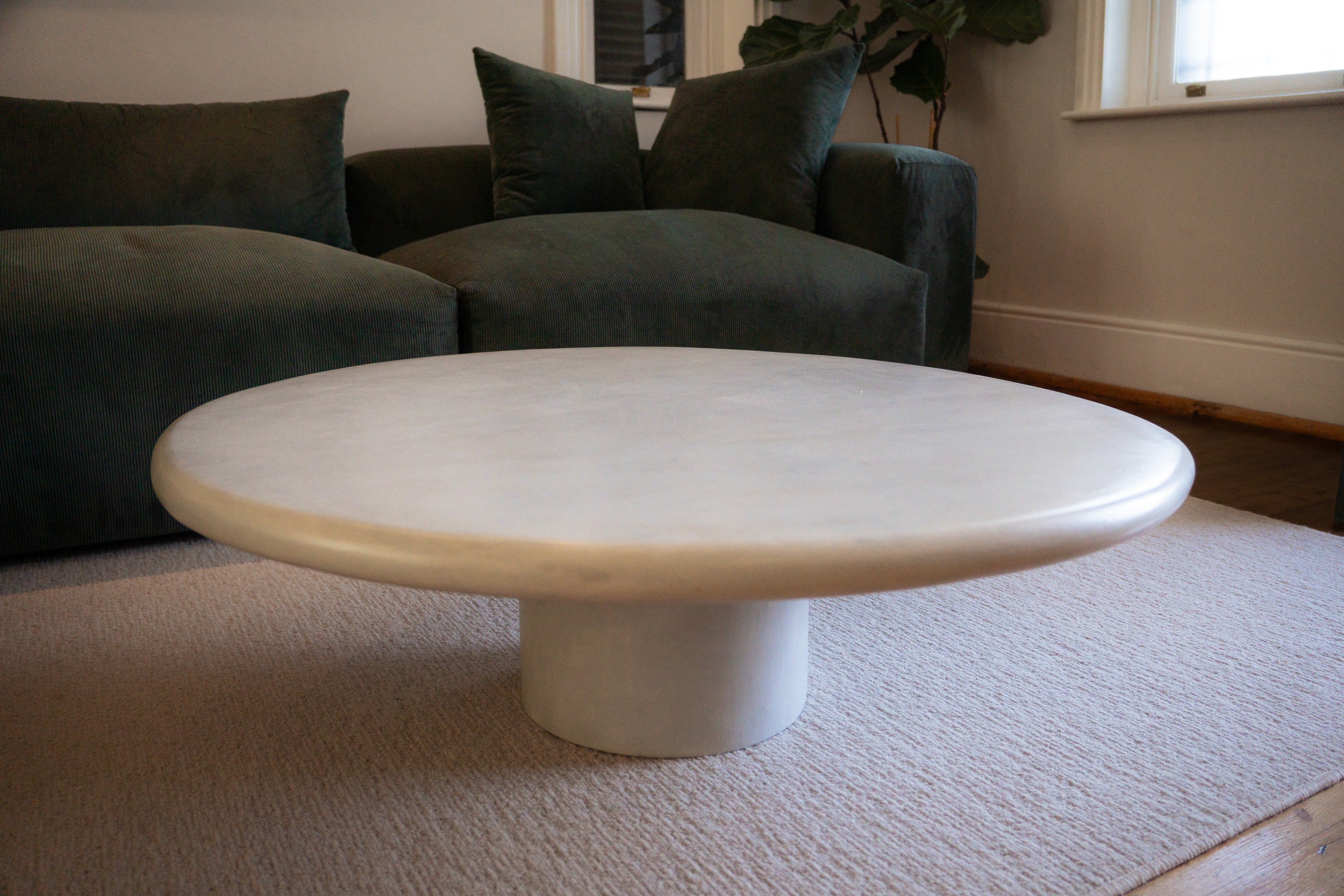 Microcement coffee table