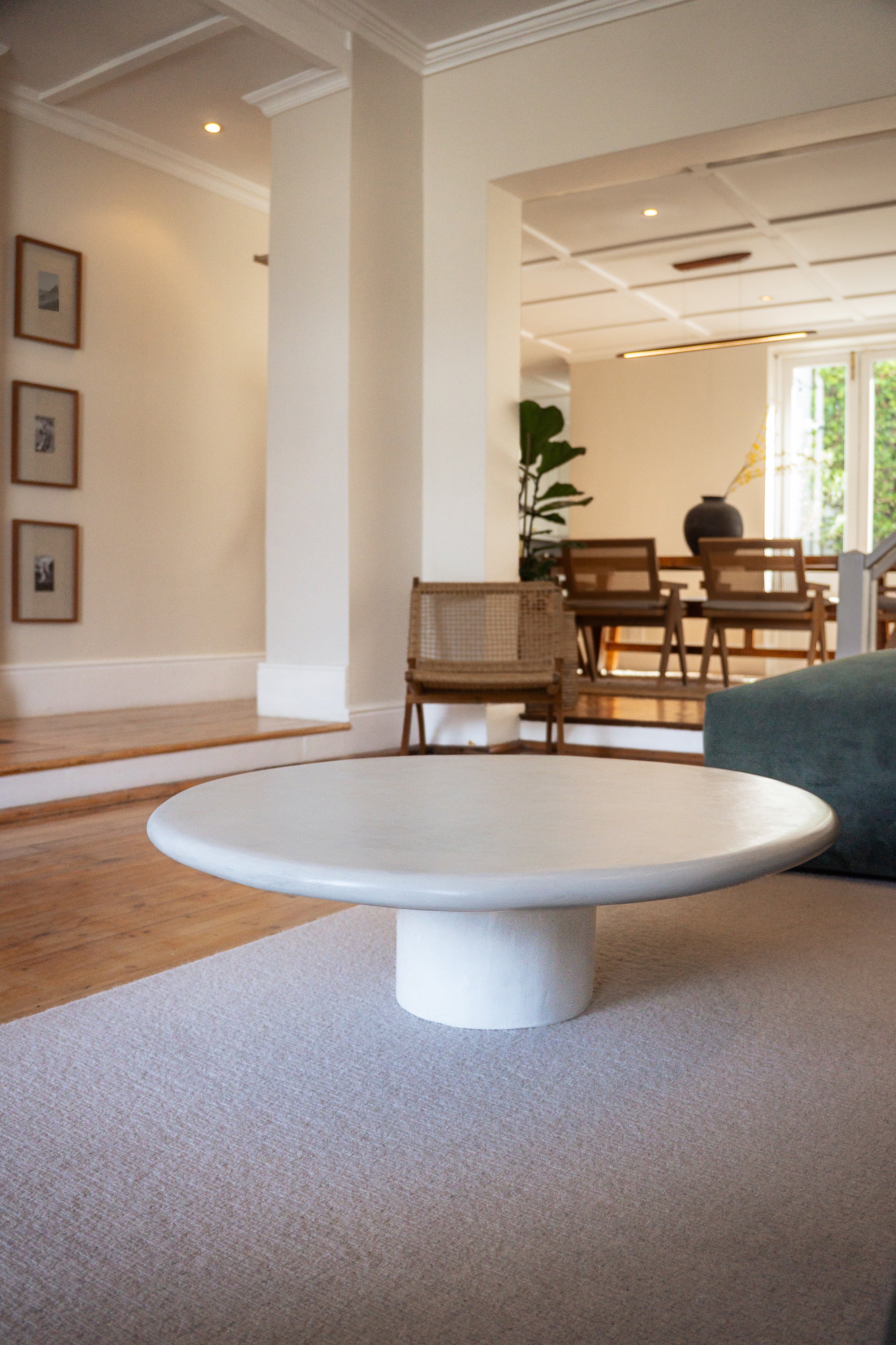 Microcement coffee table