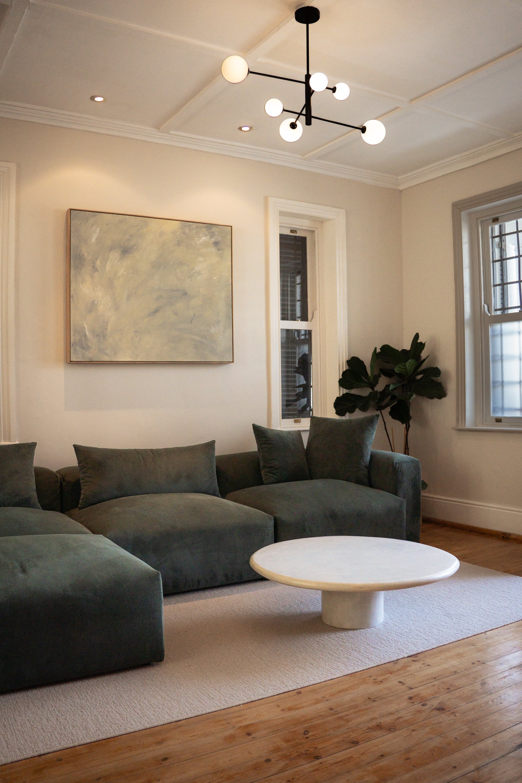 Microcement coffee table