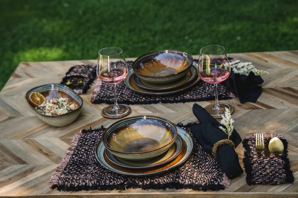 Set de Table Oh My Gee - Cuivre Noir - Lot de 4