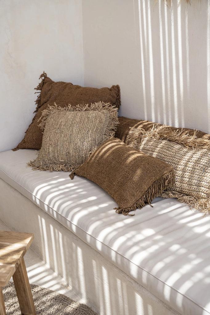 La Housse de Coussin Raphia - Carré - Naturel - 40x40