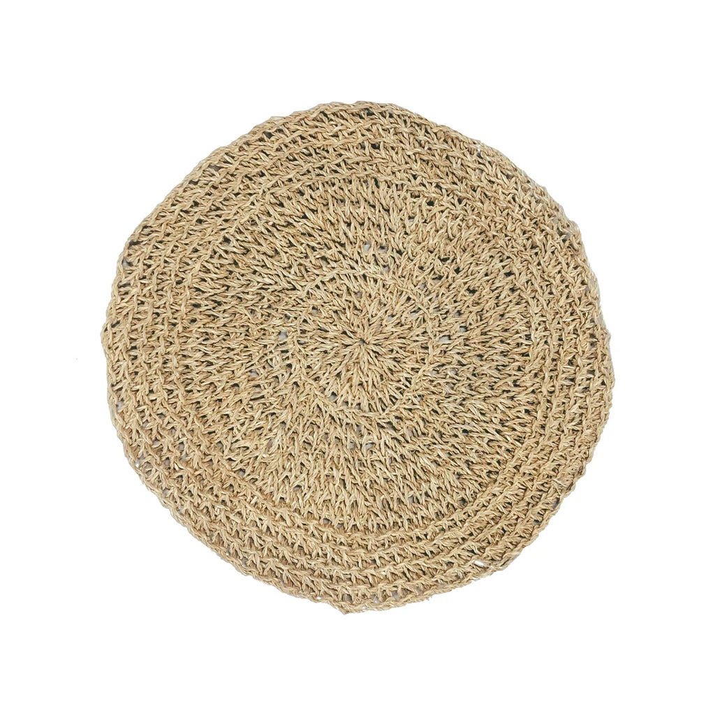 De Seagrass Placemat Rond - Naturel