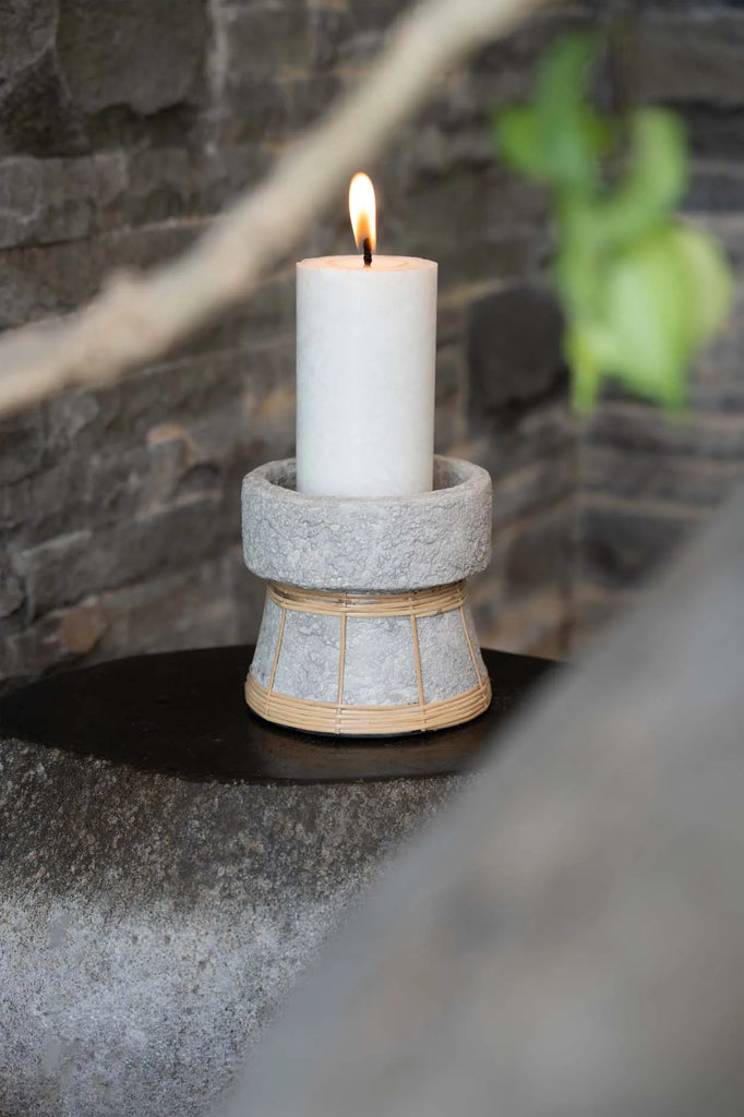 Bougeoir The Serene - Gris Béton Naturel - S