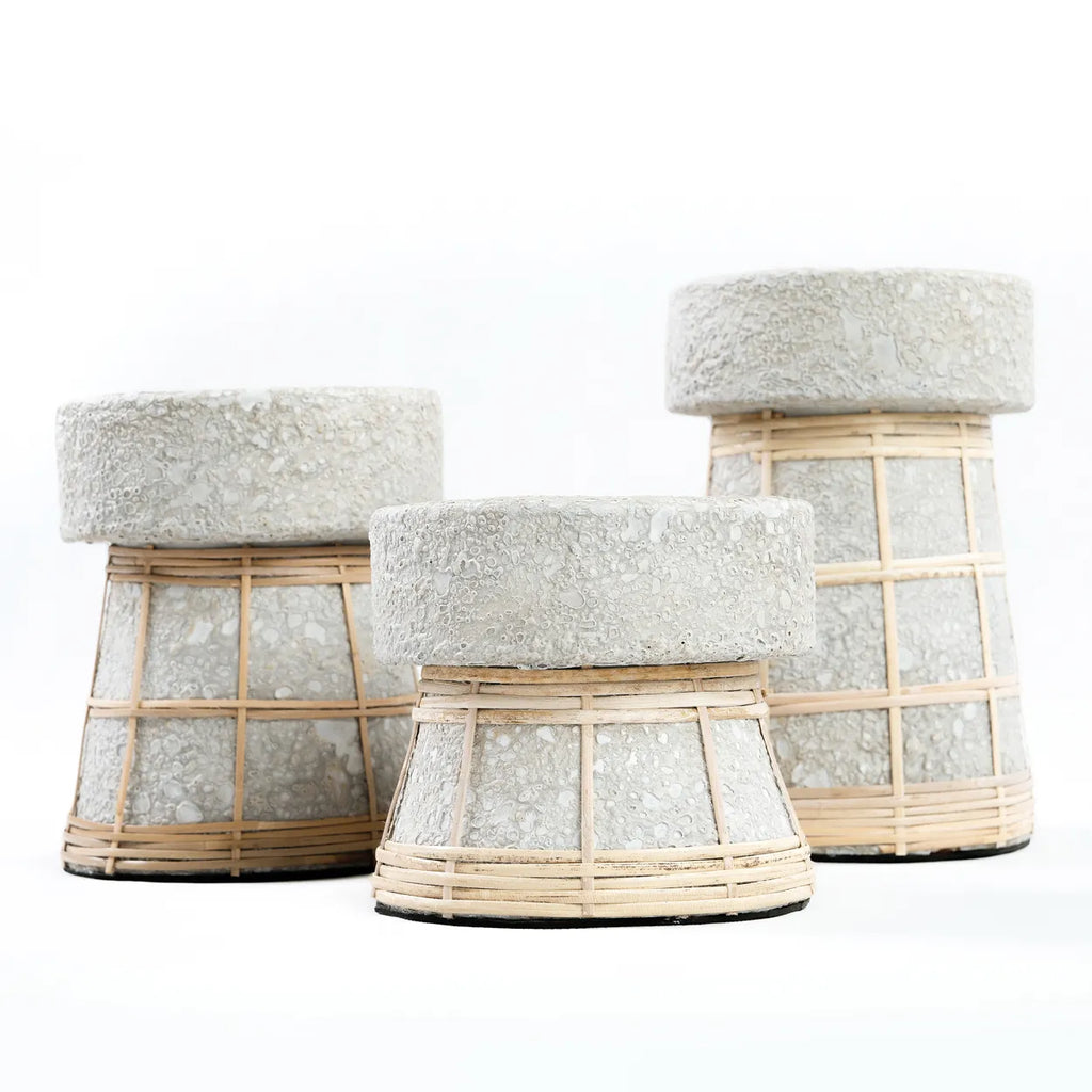 Bougeoir The Serene - Gris Béton Naturel - S