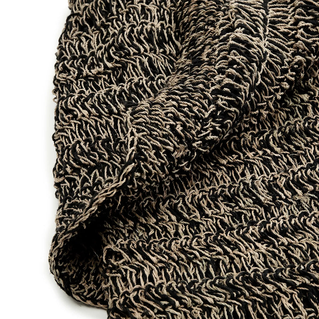 Le Tapis Jonc de Mer - Noir Naturel - 180x240